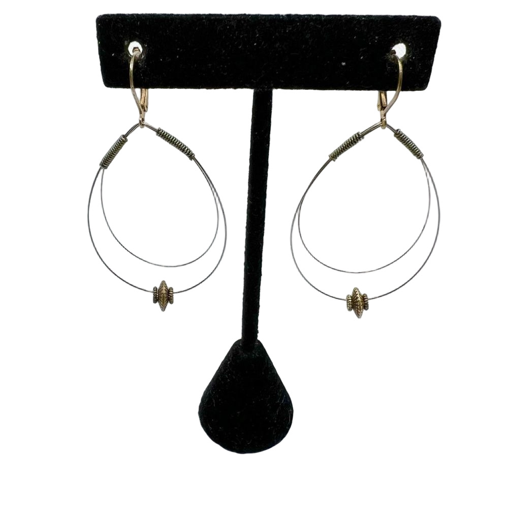 🍭6/$30 Thin wire beaded dangle drop earring